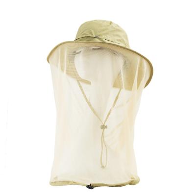 China Quick Dry Anti - Mosquito Head Net Wide Brim Sun Hat Outdoor Beekeeping Protect Anti - Sting Mesh Breathable Cap for sale