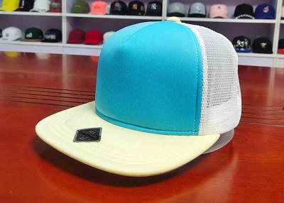 China 58cm Foam Snapback Hats 100% Multi Spandex Soft Mix Colors And Back Mesh 5 Panel for sale