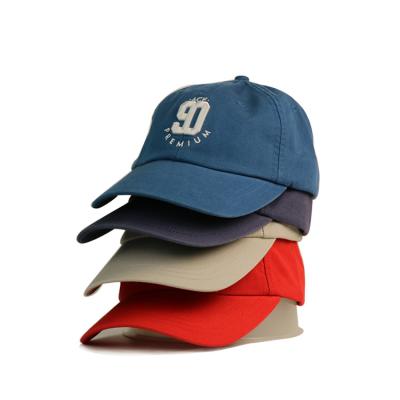 China Unstructured Embroidery Logo Custom 6 Panel Sports Baseball Dad Cap for sale