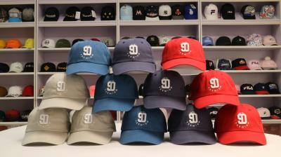 China Ace 6 artesona el casquillo de encargo del papá del algodón del logotipo del bordado 3d del sombrero de béisbol en venta