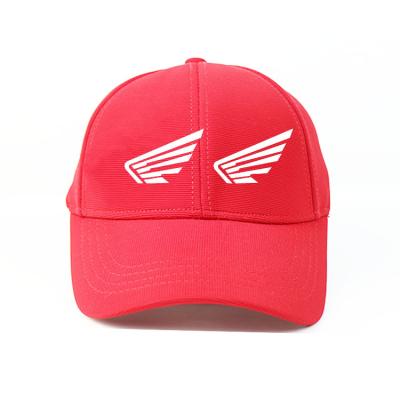 China High Quality Ladder cloth red Customize rubber printing wings Logo baseball sports Hats Caps à venda