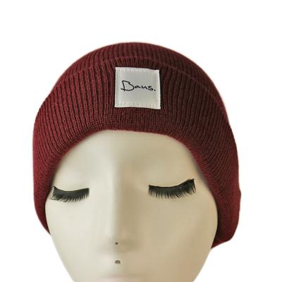 China Popular high quality customized logo and color blank winter knitted  hats caps for sale