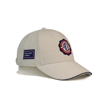 China Kids 55cm 6 Panel Baseball Caps With Custom Logo Rubber Patch for sale