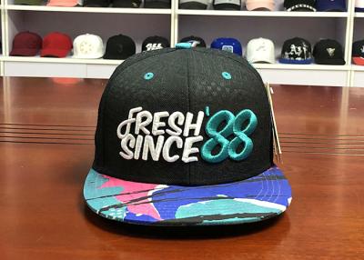 China Customize Debossed Snapback Hats And Caps Mens 3D Embroidered With String for sale