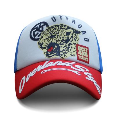 China 100% Polyester Custom 5 Panel Racing Baseball Caps Dry Fit For Cycling for sale