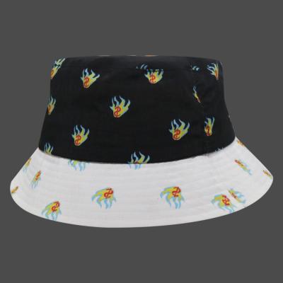 China New arrival fashion Custom high quality sublimation pattern with small tag spring summer fishing bucket hat/cap for sale