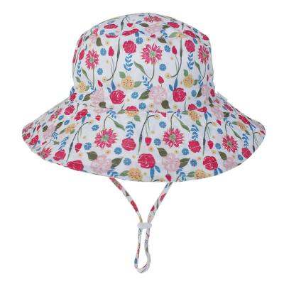 China Baby Toddler Plaid Reversible Sun Protection Animal Hat Bucket caps for sale