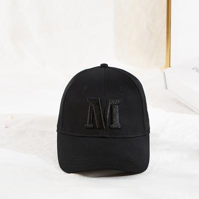 China Unisex Six Panels Cotton Fabric 60cm Embroidered Baseball Caps for sale