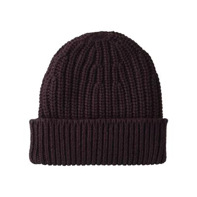 China Trendy Warm 56cm Knit Beanie Hats Plain Dyed Waterproof for sale