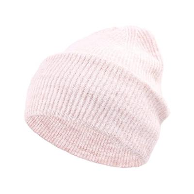 China Malha elástica Beanie Hats For Cold Winter da tela de lãs à venda