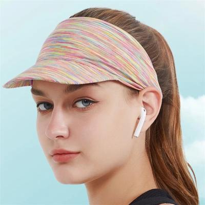 China Pre Curved 56cm Summer Sun Visor Cap For Shading for sale