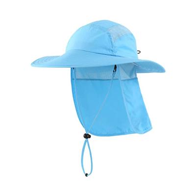 China Hiking Neck Cover 55cm Fisherman Bucket Hat Digital Printed for sale