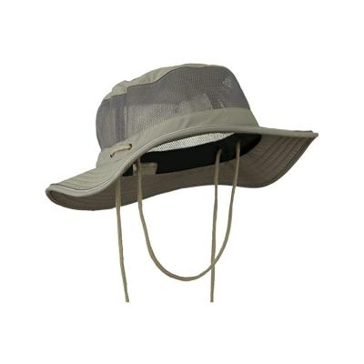 China 52cm Breathable Mesh Fishing Bucket Hats For Outdoor Entertainment for sale