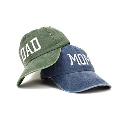 China OEM Blue Denim Fabric Dad'S Cap For Husband Wife for sale