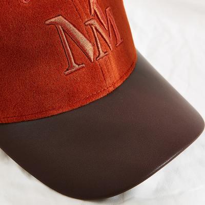 China Custom Velvet Embroidered Baseball Caps With Debossed Metal Buckle for sale