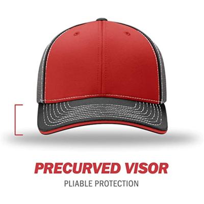 China 40% Polyester Flat Brim Snapback Hats Personalized Richardson Trucker Caps for sale