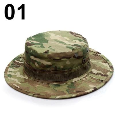 China Military Camouflage Boonie Bucket Hats Army Hunting Outdoor Hiking Fisherman Cap for sale