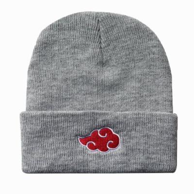 China Custom Cloud Design 56cm Knit Beanie Hats Soft Wear for sale