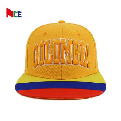 China Custom Flat Brim Snapback Hats With 3D Embroidery Logos Hip Hop Snap Back Caps for sale