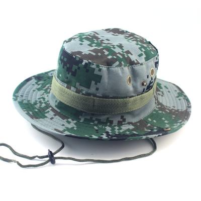 China Boonie Military Camouflage Mesh Bucket Cap For Hunting Hiking Climbing for sale