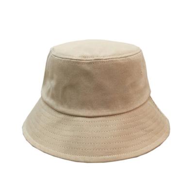 China Customized Embroidery Fisherman Bucket Hat Summer Outdoor Cotton Plain Color for sale