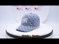 2023 New Design 100% Cotton Washed Cotton Denim Baseball Cap With Embroidered Logo