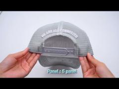 High Quality 5 Panel 3D Embroidery Suede Mesh Trucker Caps Hats Custom Suede Trucker Hat
