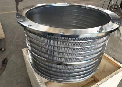 China Stainless Steel Hole Or Slot Inflow And Outflow Screen Basket In Pulp Making Pressure Screen for sale