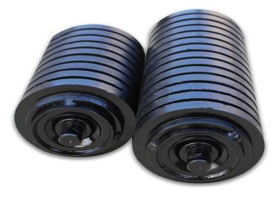 中国 89-219mm Diameter Impact Idler Roller Carbon Steel Material For Belt Conveyor 販売のため