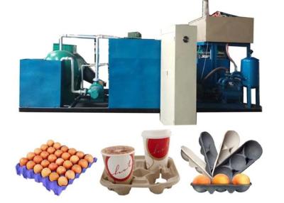 China Semi Automatic 1500 PCS/H Recycle Paper Egg Carton Making Machine Pulp Egg Tray Molding Machinery en venta