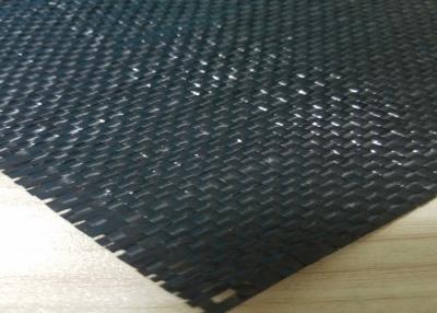 China Polypropylene Woven Geotextile Stabilization Fabric Black Color UV Resistance for sale