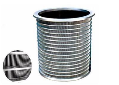 China SS 304 material Wedge Wire Screen Basket with 0.1mm slot For pulp screening for sale