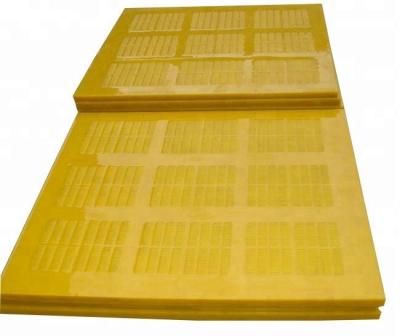 China Polyurethane screen mat pu screen panel for sand dewatering and recycle for sale