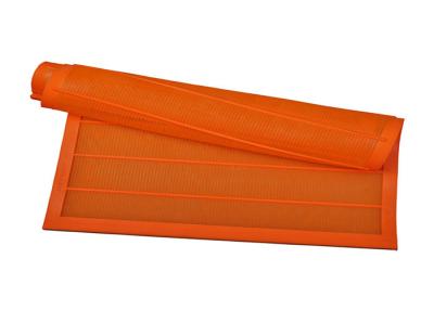 China 700mm x 1040mm orange Polyurethan-Feinsiebe Meshs für Steinbruch zu verkaufen
