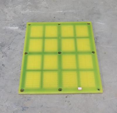 China Polyurethane Vibrating Screen Mesh Dewatering Screen Panel For Fine Sand Recycle Machine for sale