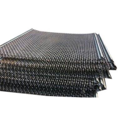 China Stainless steel material High manganese 65Mn wire sieveing steel mining vibrating screen for sale