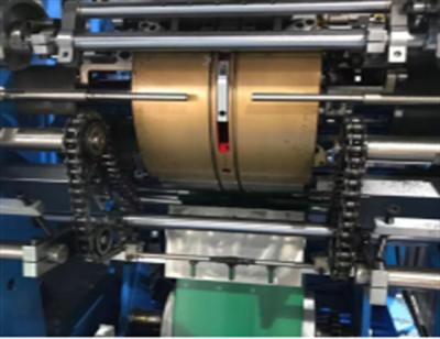 China High Speed Plc 180g/M2 Kraft Paper Bag Making Machine for sale