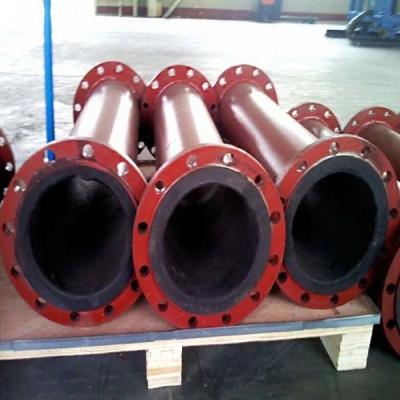 China Polyurethane Rubber Lining Pipe Hot Pressing Molding for sale