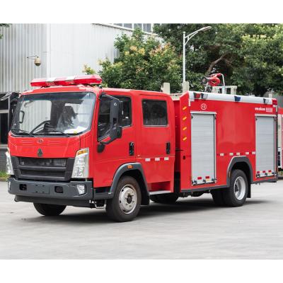 China Sinotruk Howo Small Fire Fighting Truck Red Color For Fire Engine for sale