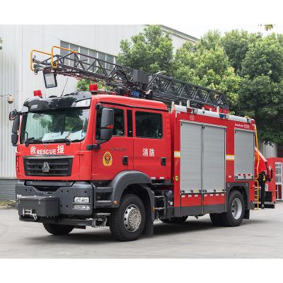 China SITRAK Aerial Ladder Rescue Fire Truck 60L/s For Fire Engine for sale