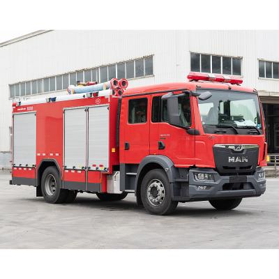 中国 MAN 5T CAFS 水泡タンク 消防 専門車 価格 中国工場 販売のため
