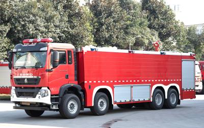 Cina colore rosso del telaio facoltativo del camion di estinzione di incendio dell'acqua 25000L e del carro armato della schiuma in vendita