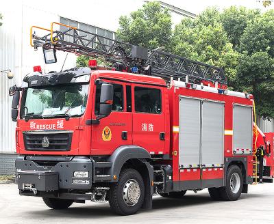 Chine Euro 6 de camion de pompiers aérien résistant diesel de direction assistée à vendre