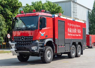 Китай 6x6 Benz Шасси однокабинный аэропорт пожарный грузовик с 2 местами продается