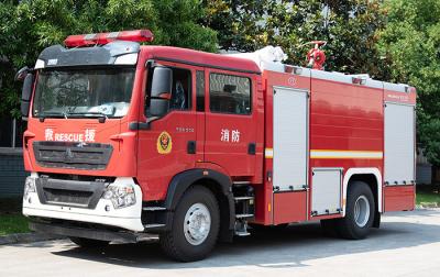 中国 Sinotruk HOWO 8T 水と泡の消防トラック 品質の良い専門車両 中国工場 販売のため