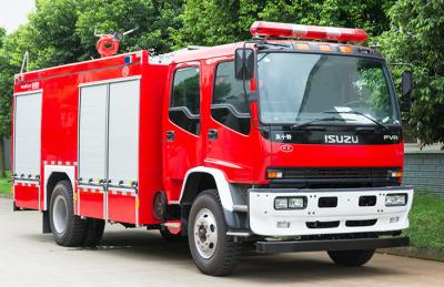 China Double Cabin Japanese ISUZU 6000L Water And Foam Fire Truck for sale