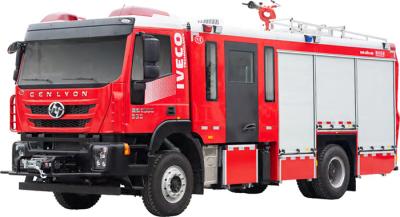 Chine SAIC-IVECO 6T CAFS réservoir d'eau mousse moteur incendie véhicule spécialisé bon prix usine de Chine à vendre