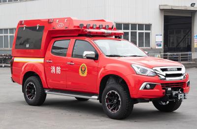 China carro de bombeiros pequeno do recolhimento de 4x4 ISUZU e veículo rápido da intervenção à venda