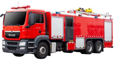 China Germany MAN Heavy Duty Fire Truck with 12000L Water and Foam Tank for sale
