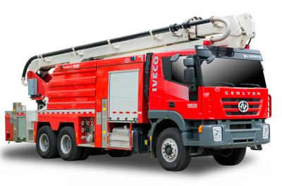 Chine camion de pompiers aérien de tour de mousse de 32m SAIC-IVECO avec l'eau 6000L et la mousse à vendre